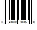 Barcode Image for UPC code 020010000050