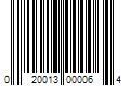 Barcode Image for UPC code 020013000064