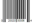 Barcode Image for UPC code 020020000064