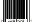 Barcode Image for UPC code 020023000054