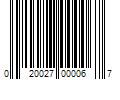 Barcode Image for UPC code 020027000067