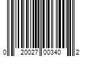 Barcode Image for UPC code 020027003402