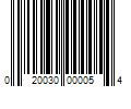 Barcode Image for UPC code 020030000054