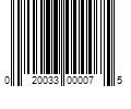 Barcode Image for UPC code 020033000075