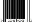 Barcode Image for UPC code 020033000082