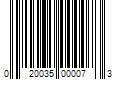 Barcode Image for UPC code 020035000073