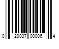 Barcode Image for UPC code 020037000064