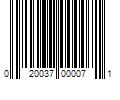 Barcode Image for UPC code 020037000071