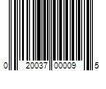 Barcode Image for UPC code 020037000095