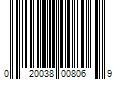 Barcode Image for UPC code 020038008069