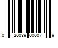 Barcode Image for UPC code 020039000079