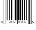 Barcode Image for UPC code 020050000065