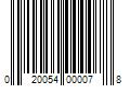 Barcode Image for UPC code 020054000078