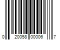 Barcode Image for UPC code 020058000067