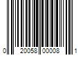 Barcode Image for UPC code 020058000081