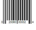 Barcode Image for UPC code 020060000024