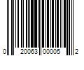 Barcode Image for UPC code 020063000052