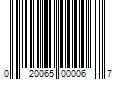 Barcode Image for UPC code 020065000067