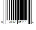 Barcode Image for UPC code 020066011574