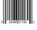 Barcode Image for UPC code 020066011802