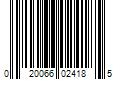 Barcode Image for UPC code 020066024185