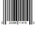 Barcode Image for UPC code 020066114190