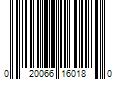 Barcode Image for UPC code 020066160180