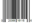 Barcode Image for UPC code 020066161156