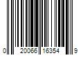 Barcode Image for UPC code 020066163549