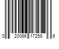 Barcode Image for UPC code 020066172596