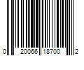 Barcode Image for UPC code 020066187002