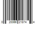 Barcode Image for UPC code 020066218744