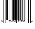 Barcode Image for UPC code 020066222574. Product Name: 