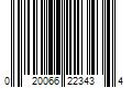 Barcode Image for UPC code 020066223434