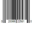 Barcode Image for UPC code 020066225810