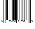 Barcode Image for UPC code 020066316525