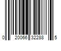 Barcode Image for UPC code 020066322885