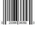 Barcode Image for UPC code 020066360580