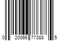 Barcode Image for UPC code 020066773885