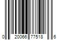 Barcode Image for UPC code 020066775186