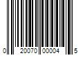 Barcode Image for UPC code 020070000045