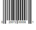 Barcode Image for UPC code 020072000081