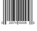 Barcode Image for UPC code 020074000058