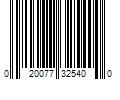 Barcode Image for UPC code 020077325400