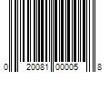 Barcode Image for UPC code 020081000058