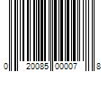 Barcode Image for UPC code 020085000078