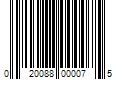 Barcode Image for UPC code 020088000075