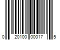 Barcode Image for UPC code 020100000175