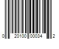 Barcode Image for UPC code 020100000342