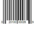 Barcode Image for UPC code 020100000359